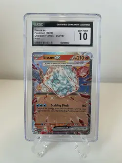 Eiscue ex Obsidian Flames 042/197 Holo CGC 10 Pokemon Card - Image 1