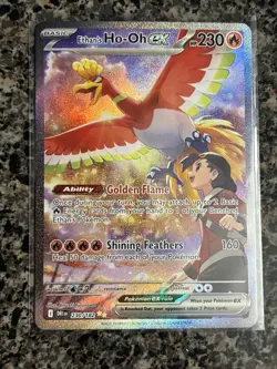Pokemon TCG Ethan's Ho-Oh EX Sir 230/182 Destined Rivals - Image 1
