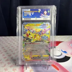 Pokemon TCG: Pikachu EX 057/191 Ultra Rare Surging Sparks: PSA 9 MINT - Image 1