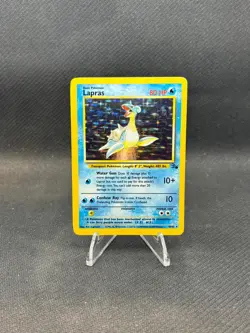 Pokemon TCG Lapras 10/62 Holo Rare Fossil WOTC - Image 1