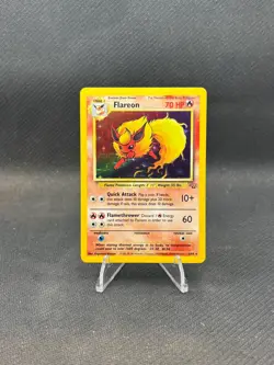 Pokemon TCG Flareon 3/64 Holo Rare Jungle WOTC - Image 1