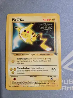 Pokemon Pikachu TCG The First Movie Edition Black Star Promo #4 - Image 1