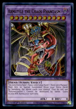 Yu-Gi-Oh TCG Sacred Beasts #SDSA-EN045 Armityle the Chaos Phantasm UR,1st Ed. - Image 1