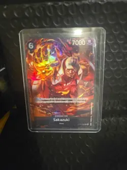 One Piece Card Game Paramount War Sakazuki Alt Art OP02-099 SR English - Image 1