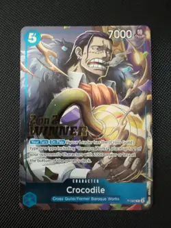 Crocodile (Store 2-on-2 Battle 2025 Winner) P-082 One Piece Promotion Cards Foil - Image 1