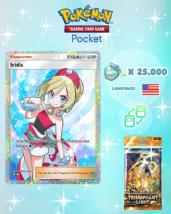 Pokemon TCG (Trading Card Game) Pocket | Irida Trainer Full Art Card - Image 1