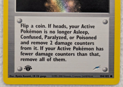 2000 Trainer Heal Powder Neo Destiny Regular Pokemon Card Common 1st Edition - Image 3