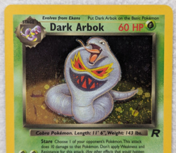 2000 Dark Arbok #2 Team Rocket Holo Pokemon Card Rare Year Error Swirl - Image 2