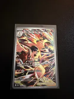 Ethan's Typhlosion 190/182 Sv10: Destined Rivals Holo Pokemon Card Near Mint - Image 1