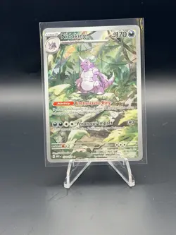 Pokemon TCG Nidoking Scarlet & Violet 151 Illustration Rare Card 174/165 - Image 1