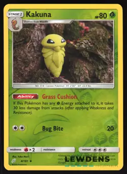 Kakuna - 4/181 - Uncommon Reverse Holo - Team Up - Pokemon Card - Image 1