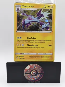SEALED TOXTRICITY 063/189 POKEMON CARD KNOCKOUT COLLECTION PROMO COSMIC HOLO - Image 1