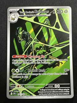 Team Rocket's Spidops 187/182 Sv10: Destined Rivals Holo 2035 Pokemon Card NM - Image 1