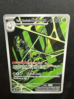 Team Rocket's Spidops 187/182 Sv10: Destined Rivals Holo 2035 Pokemon Card NM - Image 2