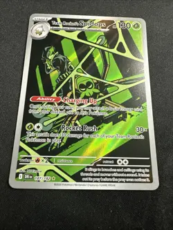 Team Rocket's Spidops 187/182 Sv10: Destined Rivals Holo 2035 Pokemon Card NM - Image 3
