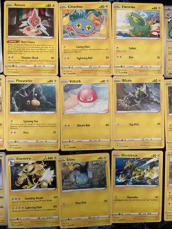 Pokemon TCG - 30 Card Bundle Of Electric Cards Inc Pichachu, Basic, Stg 1 & 2 - Image 2