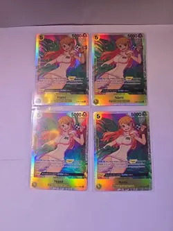 Nami OP08-106 SR4x Playset Two Legends One Piece Card Game English NM - Image 1
