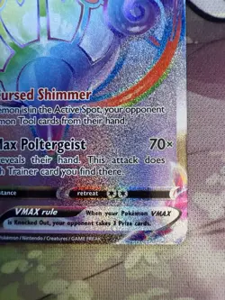 Chandelure VMAX 265/264 Rainbow Secret Rare Fusion Strike Pokemon Card NM - Image 3