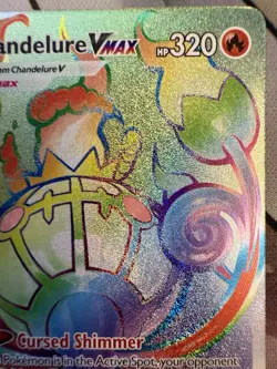 Chandelure VMAX 265/264 Rainbow Secret Rare Fusion Strike Pokemon Card NM - Image 4