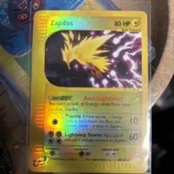 2002 Pokemon ZAPDOS Aquapolis Set HOLO REVERSE RARE Card 44/147 - Image 1