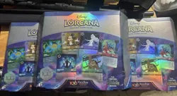 Lot Of 3 Disney Lorcana 100th Anniversary Collector’s Edition Gift Set - TCG New - Image 1