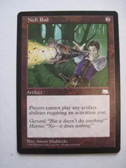 NULL ROD MTG Artifact Weatherlight 1997 Magic the Gathering - Image 1