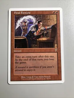 Final Fortune 7th edition Rare NM (Check Pics) MTG TCG 2001 - Image 1