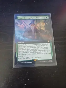 1x Travel Through Caradhras NM Eng MTG - LOTR Commander - Image 1