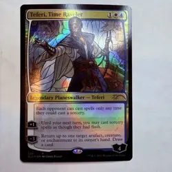 SLD Teferi, Time Raveler (Stained Glass) Secret Lair Drop Foil MTG NM - Image 1