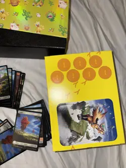 MTG Final Fantasy Chocobo Bundle Wheel, Empty Foil Box, Tokens, Land,Track lands - Image 3