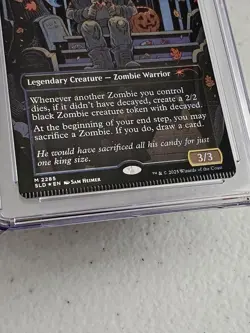 MTG CGC 9 Partial Crimp Error Wilhelt, the Rotcleaver M 2285 Foil SLD: Trick or - Image 2