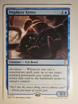 Displacer Kitten NM R (White Border) MTG Mystery Booster 2 Regular - Image 1