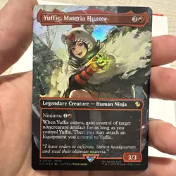 Yuffie, Materia Hunter (Borderless) (Chocobo Track Foil) Commander: Final... - Image 1