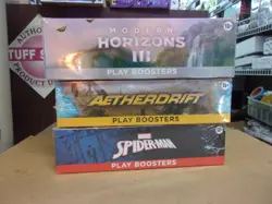 MTG AETHERDRIFT PLAY + MODERN 3 PLAY + SPIDER-MAN PLAY BOOSTER BOXES - Image 1