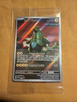 Pokemon TCG Promo - Iron Thorns SVP 098 Pokemon Center Stamp Sealed - Image 1