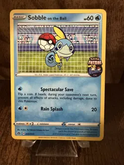 Sobble on the Ball NM UK Exclusive US Seller (Pokemon Futsal) 005/005 Promo - Image 1