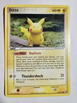 Ditto (Pikachu) 63/113 Common Pokemon EX Delta Species 2005 Non-Holo Vintage MP - Image 1