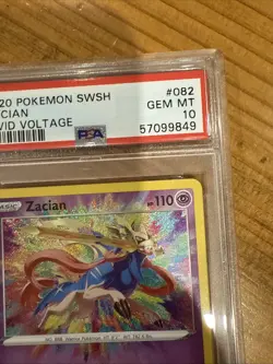 2020 SWSH Zacian PSA 10 Sword & Shield #082/185 Vivid Voltage Pokemon Card #082 - Image 4