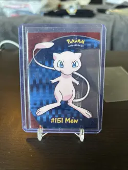 2000 TOPPS POKEMON TV ANIMATION CLEAR CARDS MEW #PC 7 - Image 1
