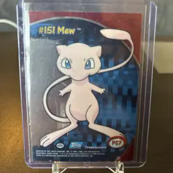 2000 TOPPS POKEMON TV ANIMATION CLEAR CARDS MEW #PC 7 - Image 2
