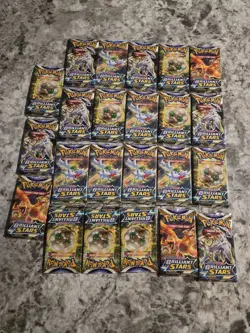 Pokemon Brilliant Stars Booster Pack Factory Sealed X23 2/3 Booster Box Quantity - Image 1