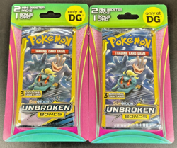 POKEMON UNBROKEN BONDS DG PINK SEALED BLISTER 2 MINI BOOSTER PACK (X2) - Image 1