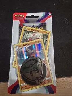 Pokemon Scarlet & Violet Blister Pack - Hisuian Arcanine Growlithe Fuecoco Coin - Image 1