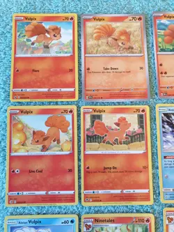 VULPIX & NINETALES BUNDLE OF POKEMON CARDS - Image 2