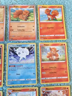 VULPIX & NINETALES BUNDLE OF POKEMON CARDS - Image 3