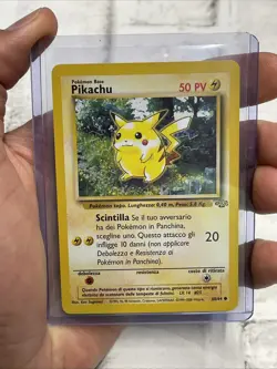 Pokemon Pikachu Jungle 60/64 Regular Unlimited Common French Red Cheeks NM/MT - Image 1