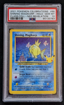 2021 Pokemon Celebrations Shining Magikarp Gem Mint PSA 10 (2X) - Image 2