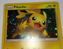 Pikachu SM76 Black Star Promo Cosmos Holo Shining Legends (Holo Bleed) 🌟 NM/LP - Image 2