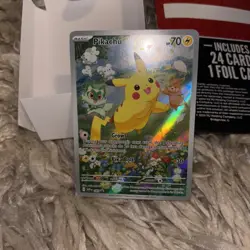 Pokemon Paldea Adventure Chest Pikachu SVP 088 Black Star Promo Box Fresh - Image 4