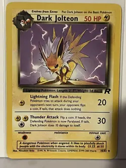 Dark Jolteon 38/82 Team Rocket NM Pokemon Fast Shipping - Image 1